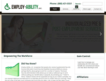 Tablet Screenshot of employ-abilityllc.com